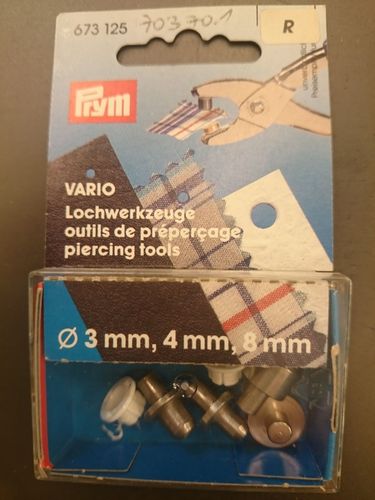 Vario Lochwerkzeuge 3mm, 4mm, 8 mm